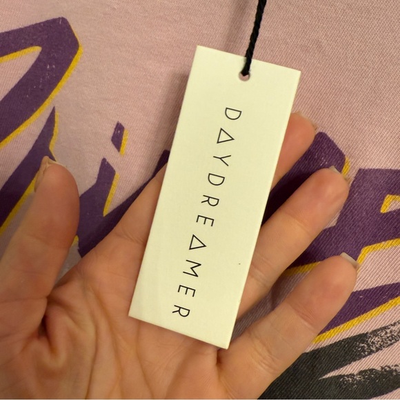 DAYDREAMER PRINCE Women’s Light Pink Short Sleeve Band Tee Size M NEW - Picture 5 of 6